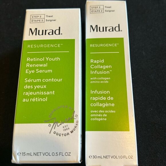 Murad Resurgence Retinol Renewal Eye Serum, Collagen Infusion & Cleansing Cream - Picture 3 of 9